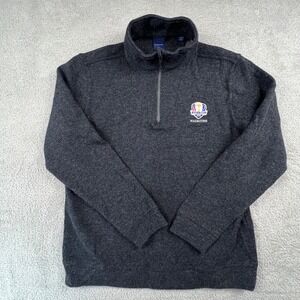 Dunning Quarter Zip Pullover Mens Medium Gray Ryder Cup 2016 Hazeltine Golf